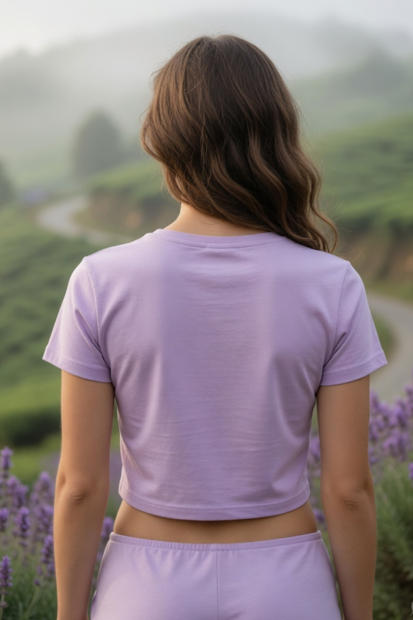 Summer Blossoms Baby Tee – Floral Crop Top for Women