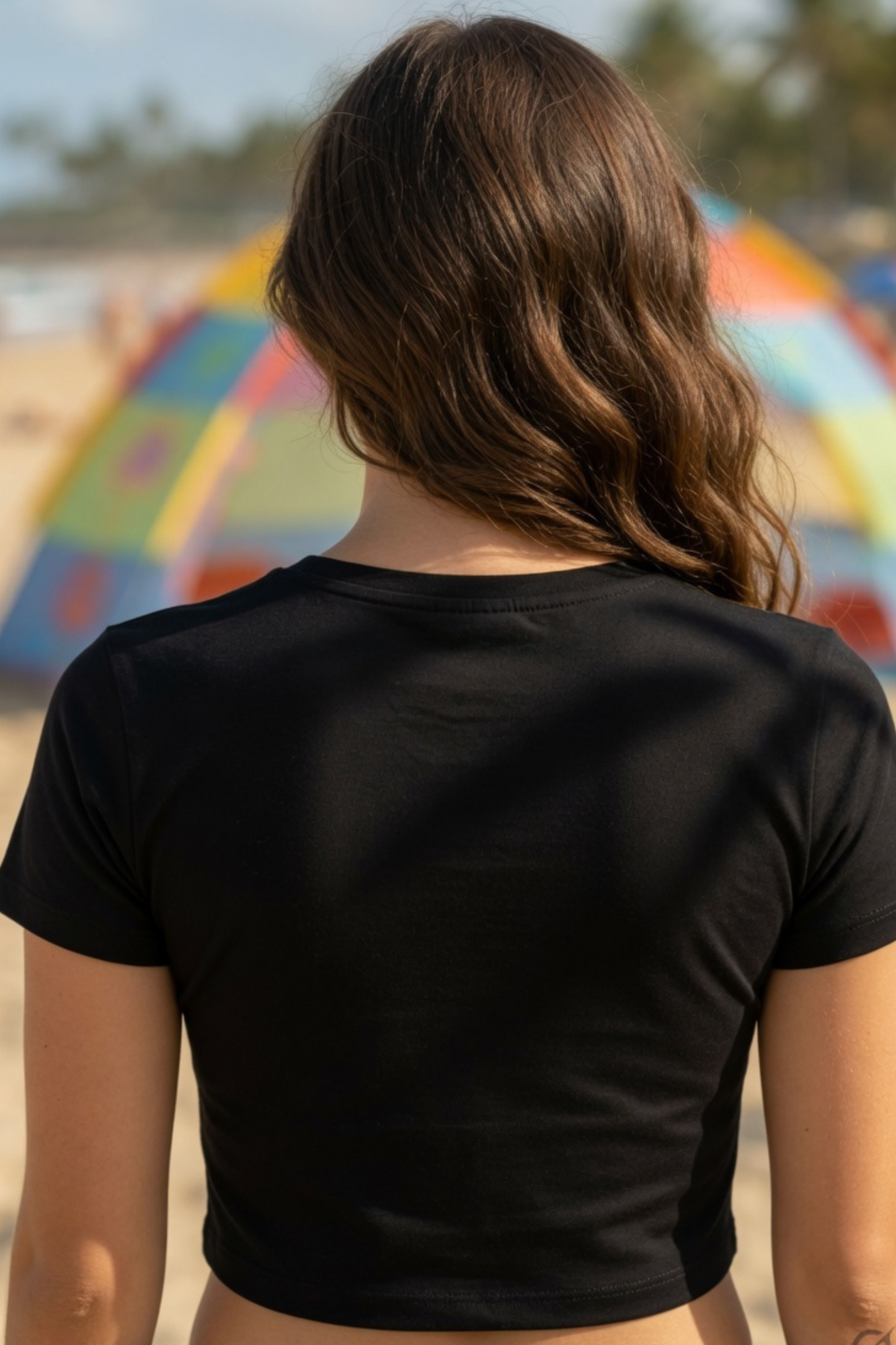 SUMMER Baby Tee – Colorful Playful Crop Top for Women
