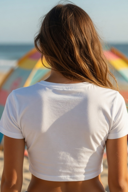 SUMMER Baby Tee – Colorful Playful Crop Top for Women
