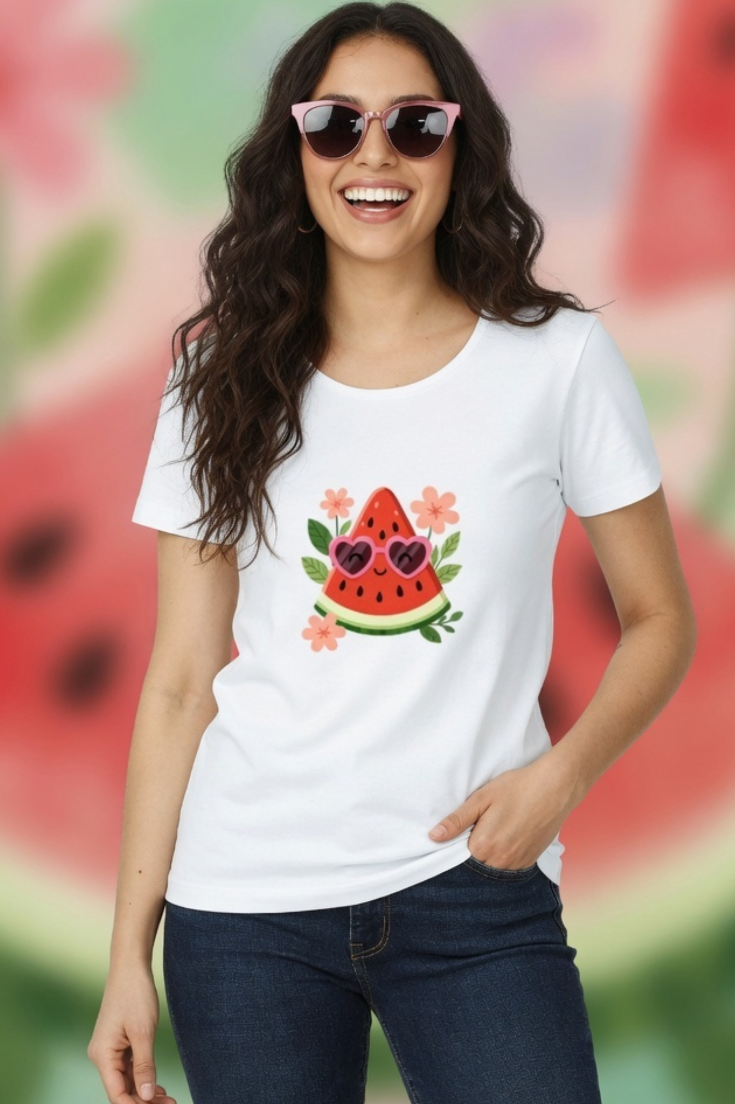Watermelon Sugar Crew Neck T-Shirt – Cute Pastel Summer Tee