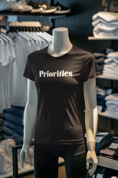 Miss Minimalism - Priorities Round Neck Tshirts