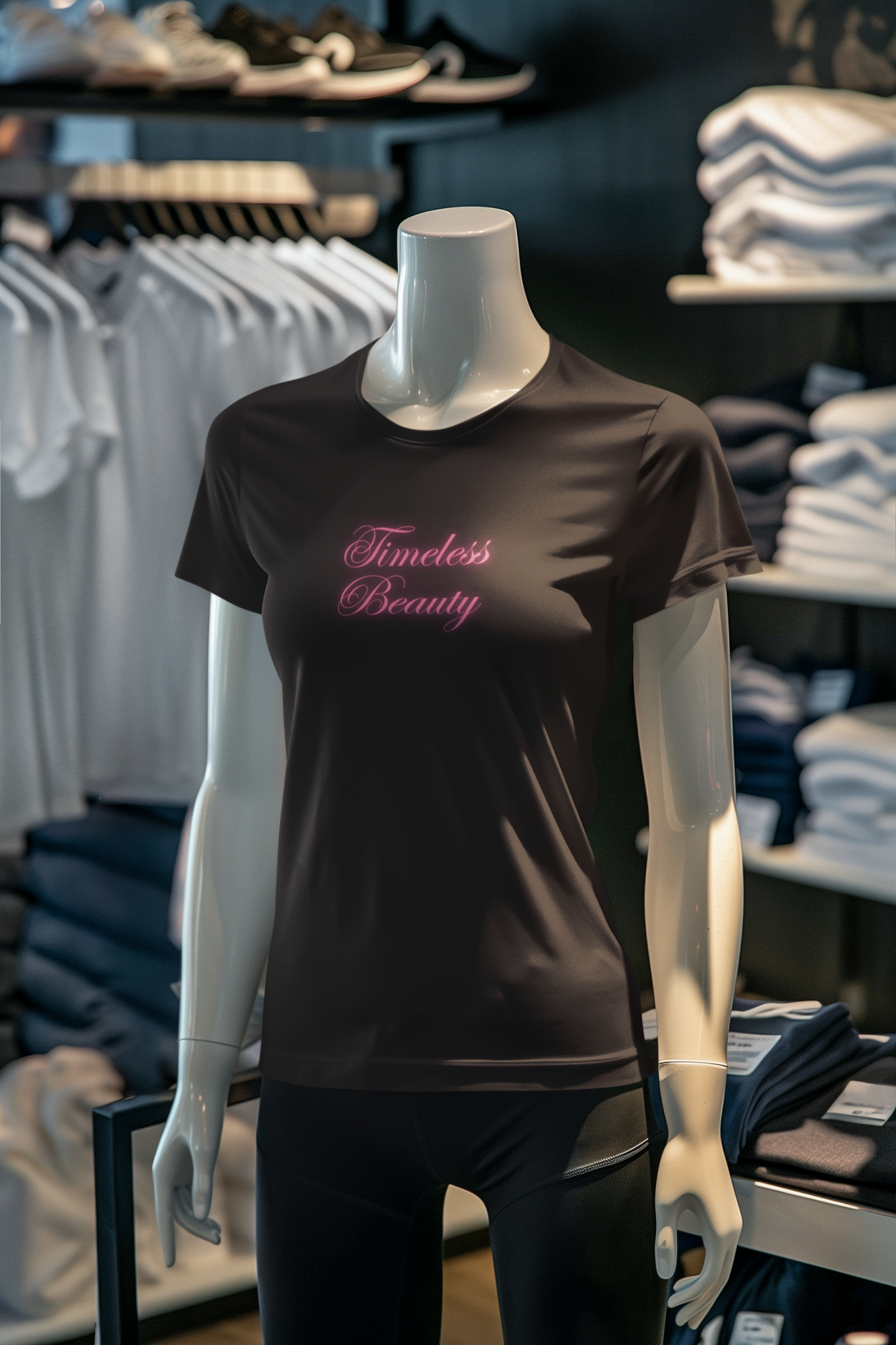 Miss Minimalism - Timeless Beauty Round Neck Tshirt
