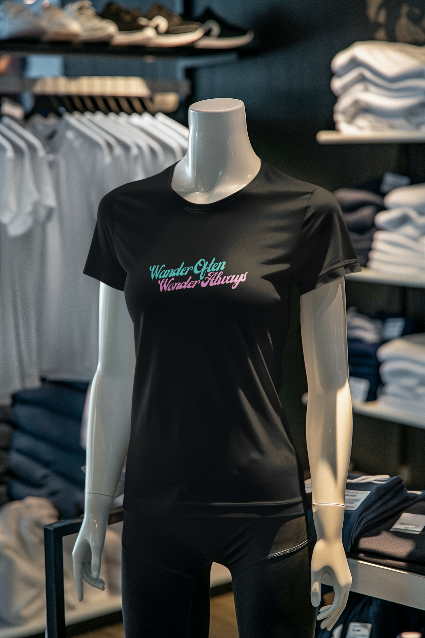 Miss Minimalism - Wander Often Wonder Always Roundneck Tshirt