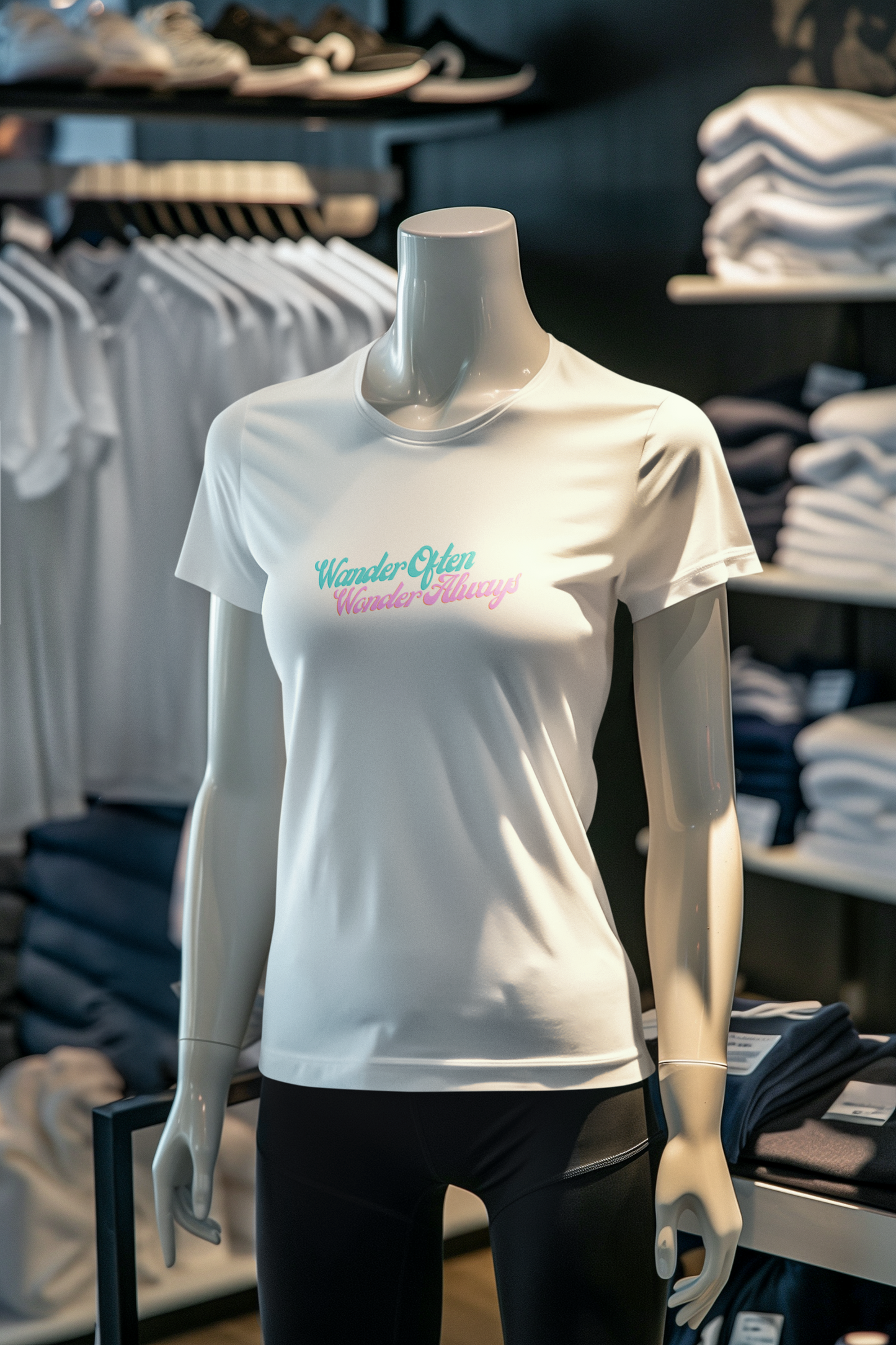 Miss Minimalism - Wander Often Wonder Always Roundneck Tshirt