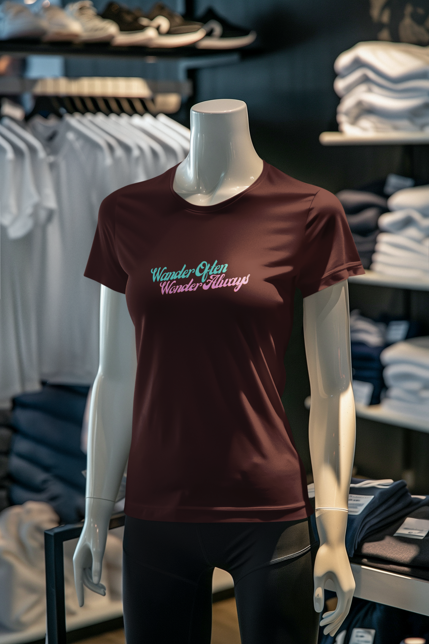 Miss Minimalism - Wander Often Wonder Always Roundneck Tshirt