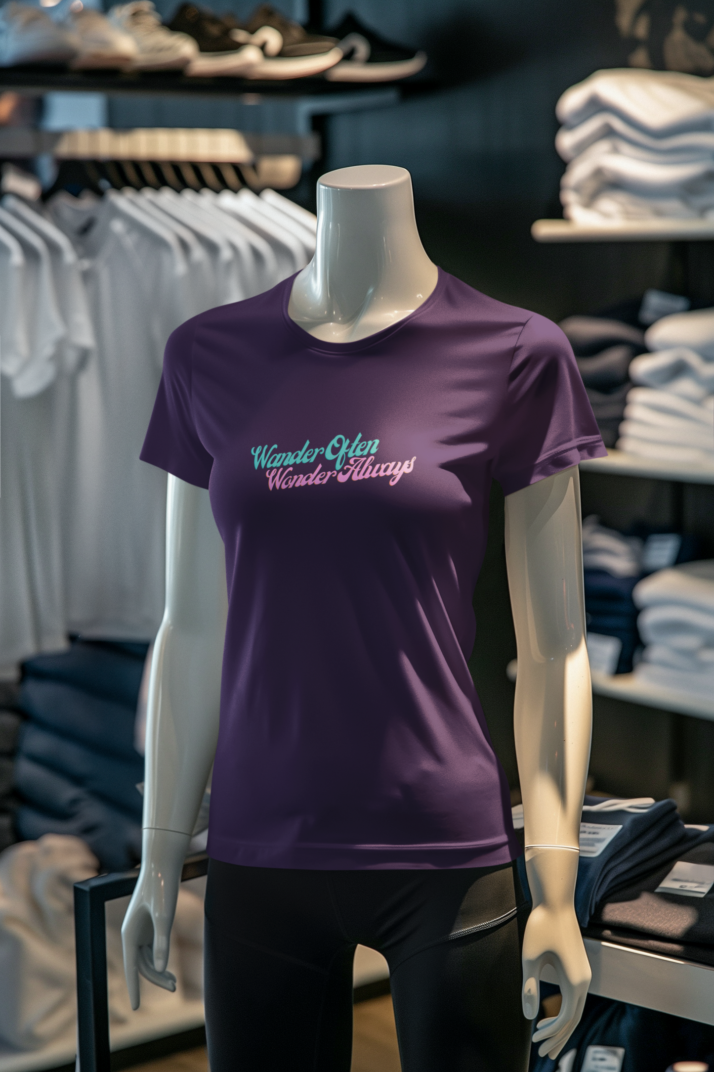 Miss Minimalism - Wander Often Wonder Always Roundneck Tshirt