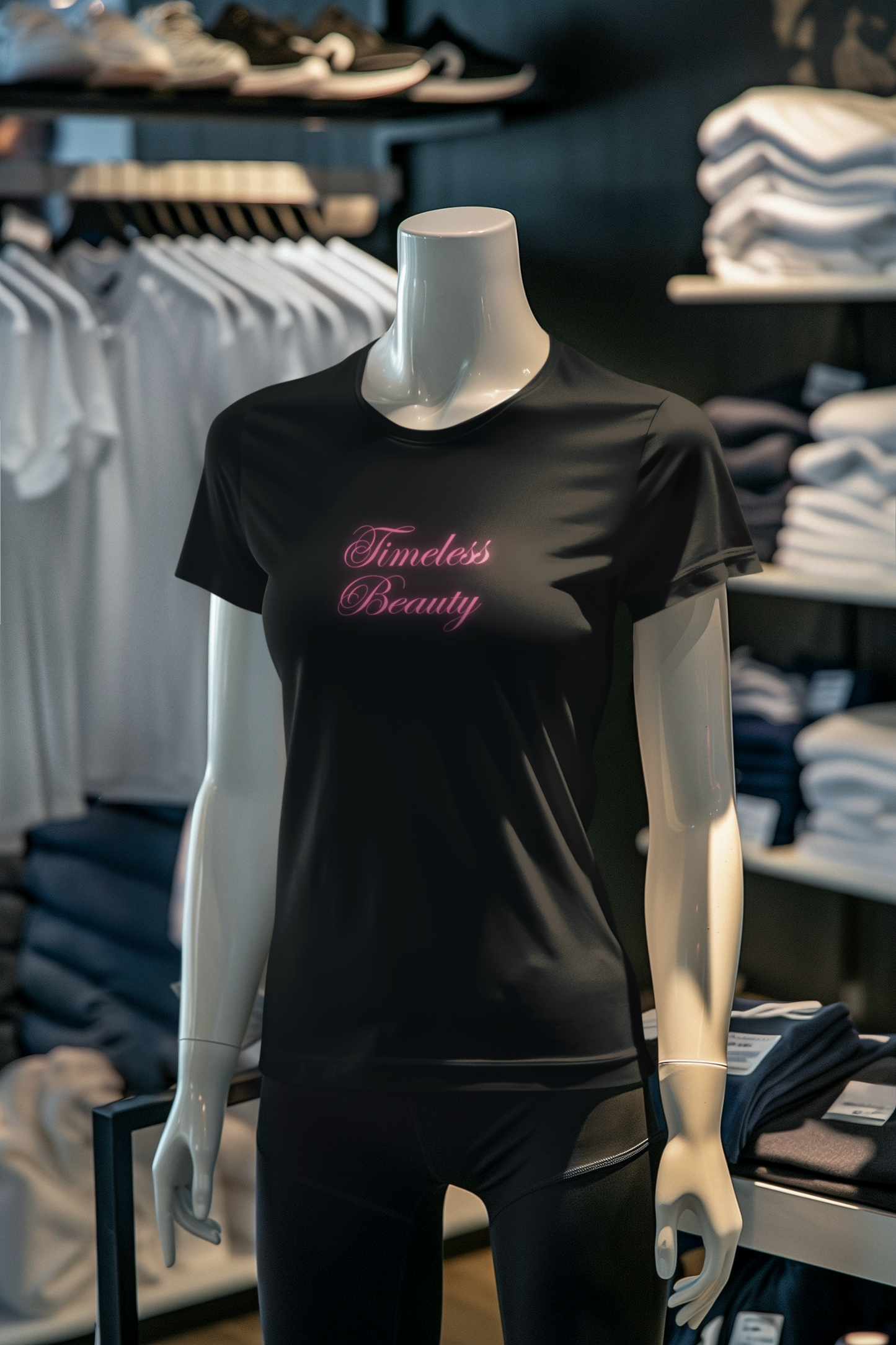 Miss Minimalism - Timeless Beauty Round Neck Tshirt