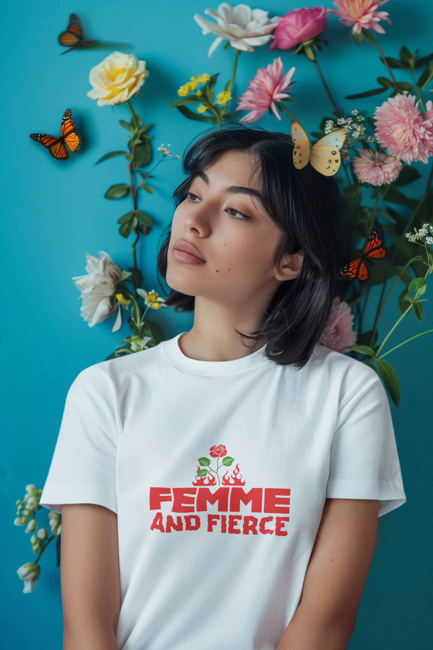 Miss Minimalism Femme and Fierce Roundneck T-Shirt