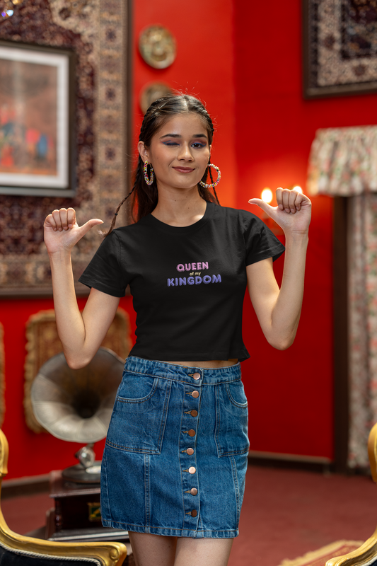 Miss Minimalism "Queen of My Kingdom" Crop Top