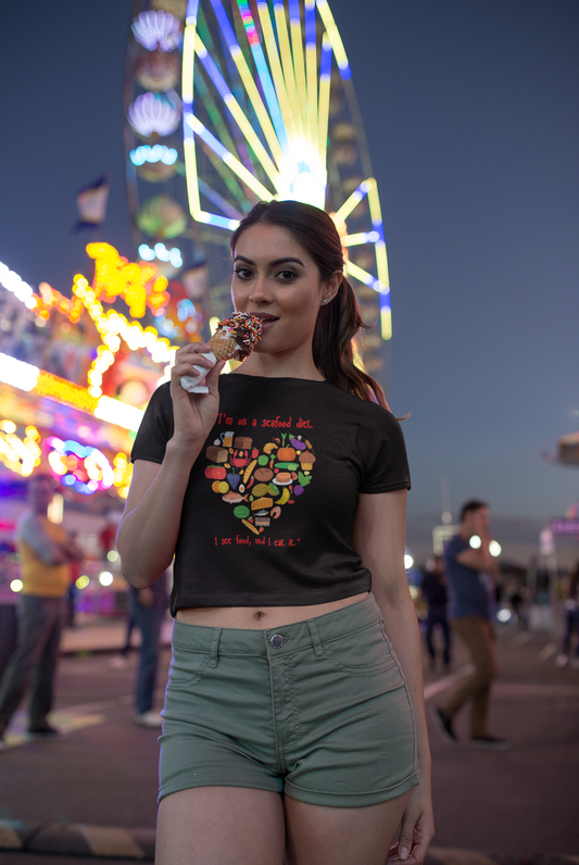 Miss Minimalism "Seafood Diet" Crop Top