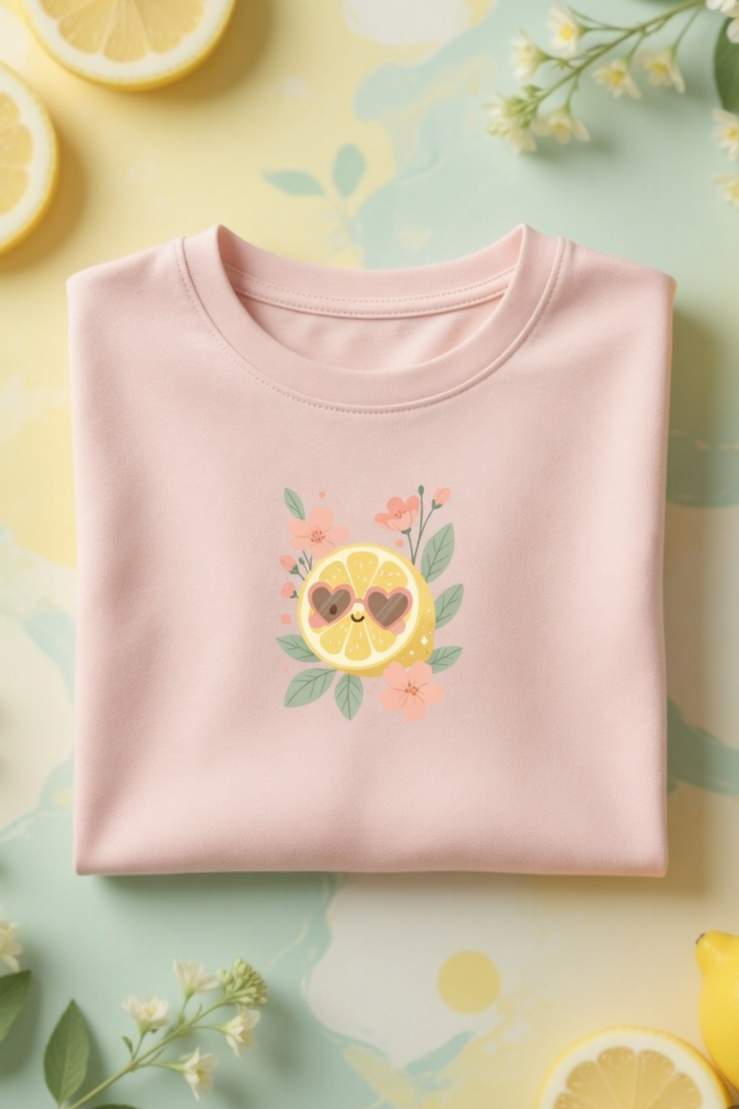 Lemon Citrus Baby Tee – Cute Summer Crop Top for Women