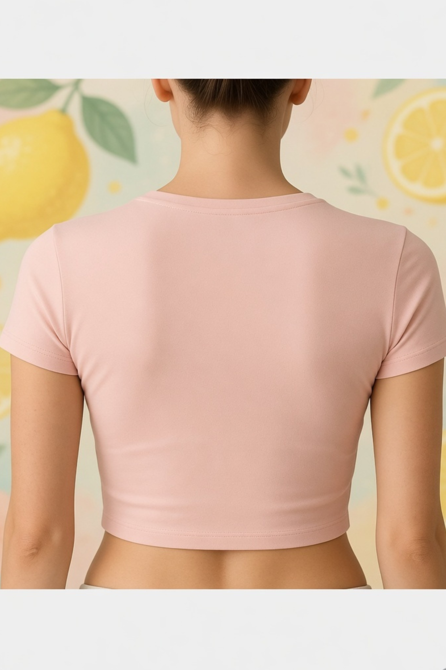 Lemon Citrus Baby Tee – Cute Summer Crop Top for Women
