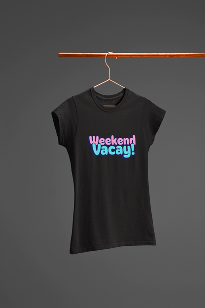 Miss Minimalism - Weekend Vacay Round Neck Tshirts