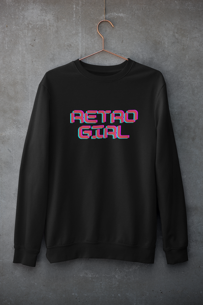 Miss Minimalism Retro Girl - Sweatshirt