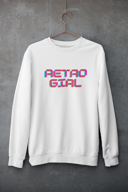 Miss Minimalism Retro Girl - Sweatshirt