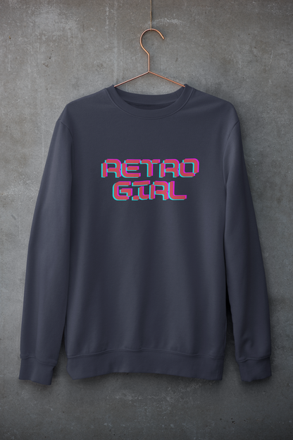 Miss Minimalism Retro Girl - Sweatshirt