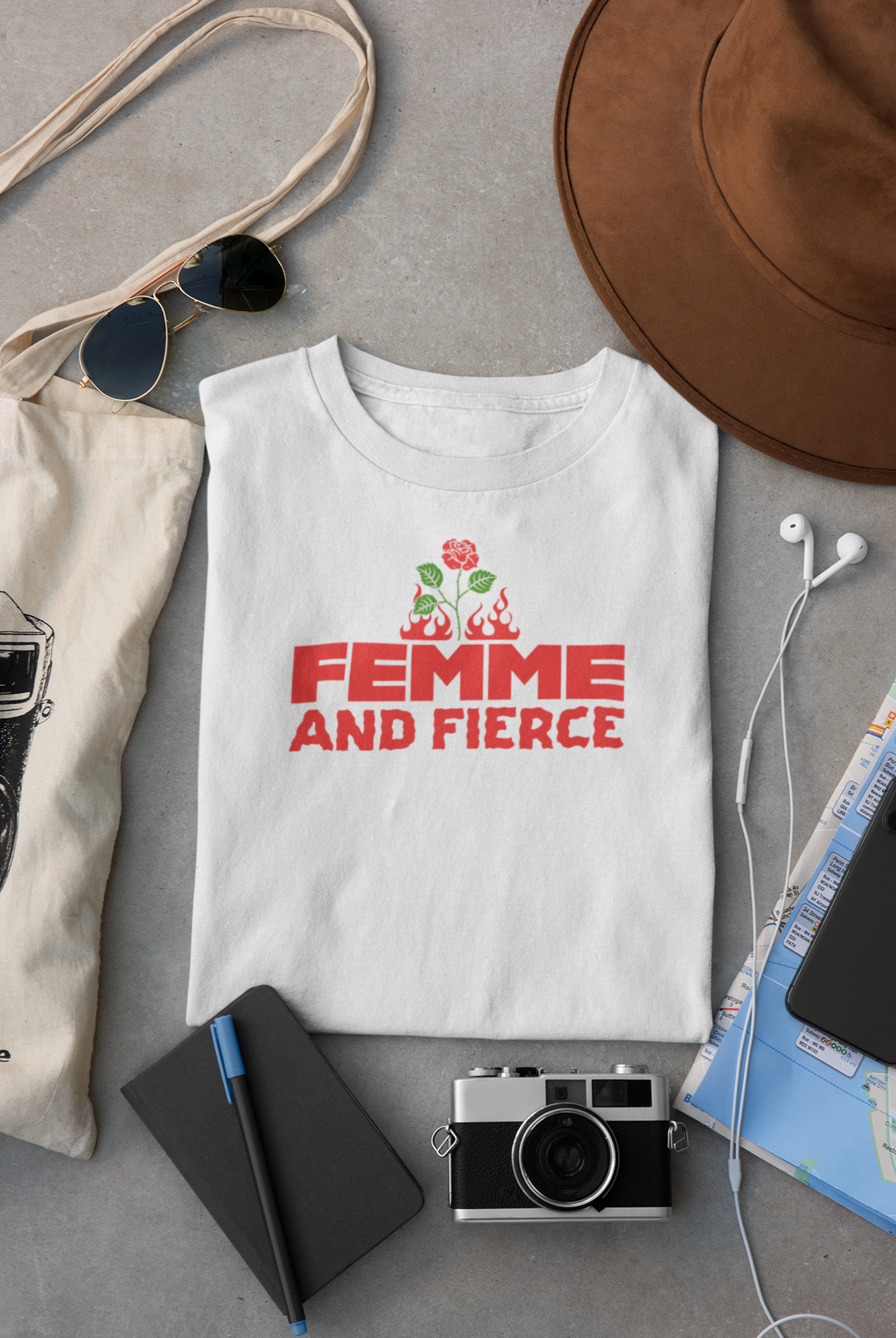 Miss Minimalism Femme and Fierce Roundneck T-Shirt