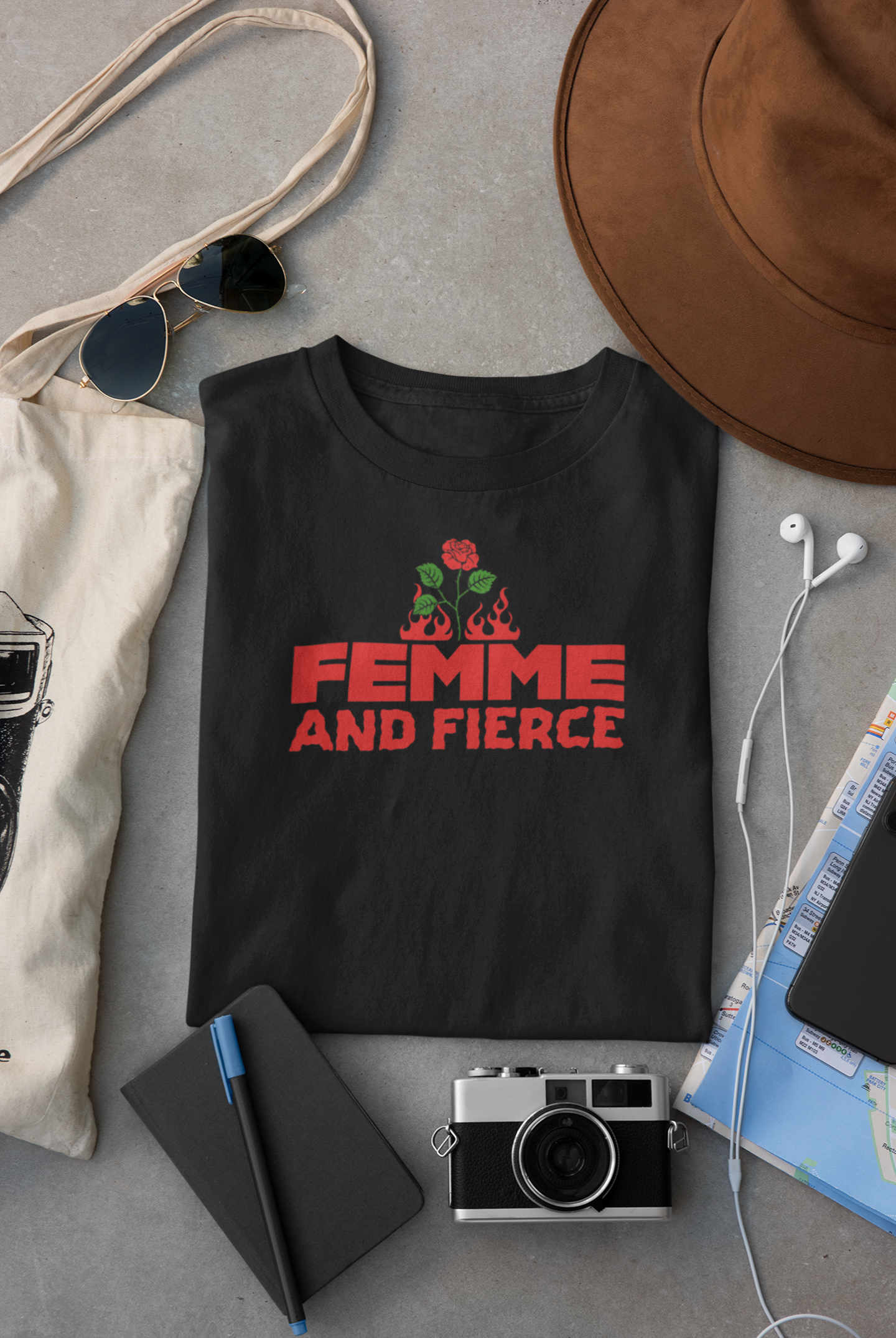 Miss Minimalism Femme and Fierce Roundneck T-Shirt