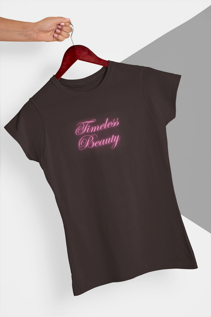 Miss Minimalism - Timeless Beauty Round Neck Tshirt