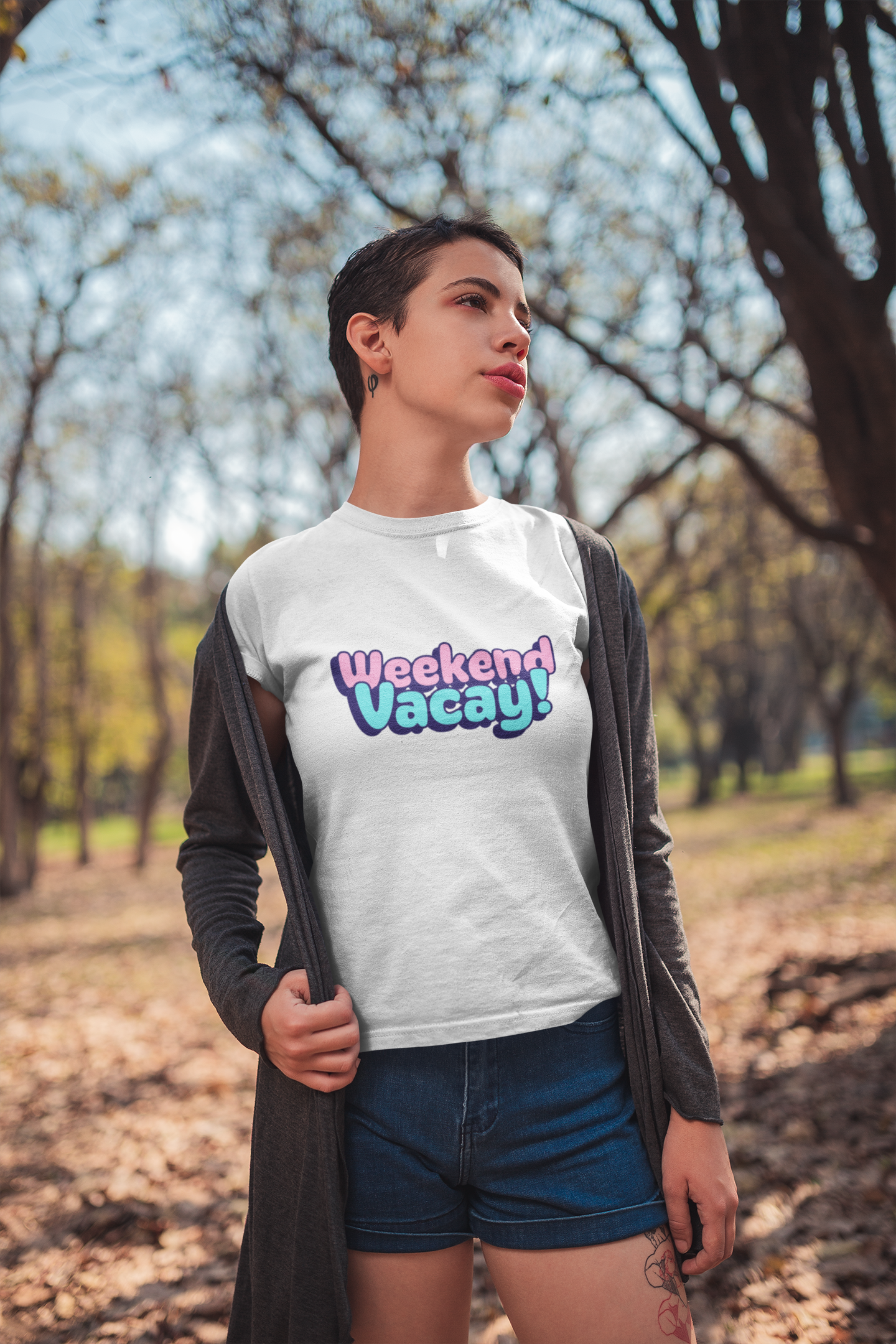 Miss Minimalism - Weekend Vacay Round Neck Tshirts