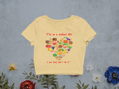 Miss Minimalism "Seafood Diet" Crop Top
