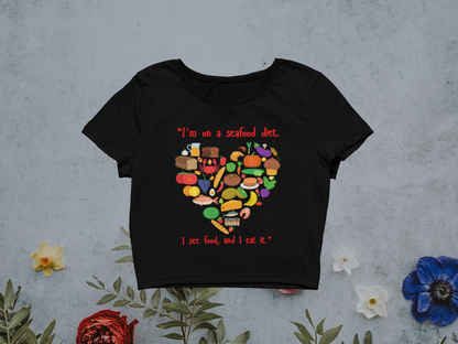 Miss Minimalism "Seafood Diet" Crop Top