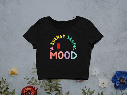 Miss Minimalism "In Energy Saving Mood" Crop Top