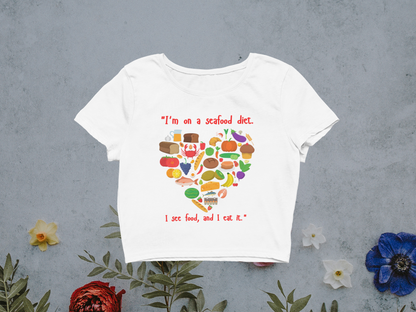 Miss Minimalism "Seafood Diet" Crop Top
