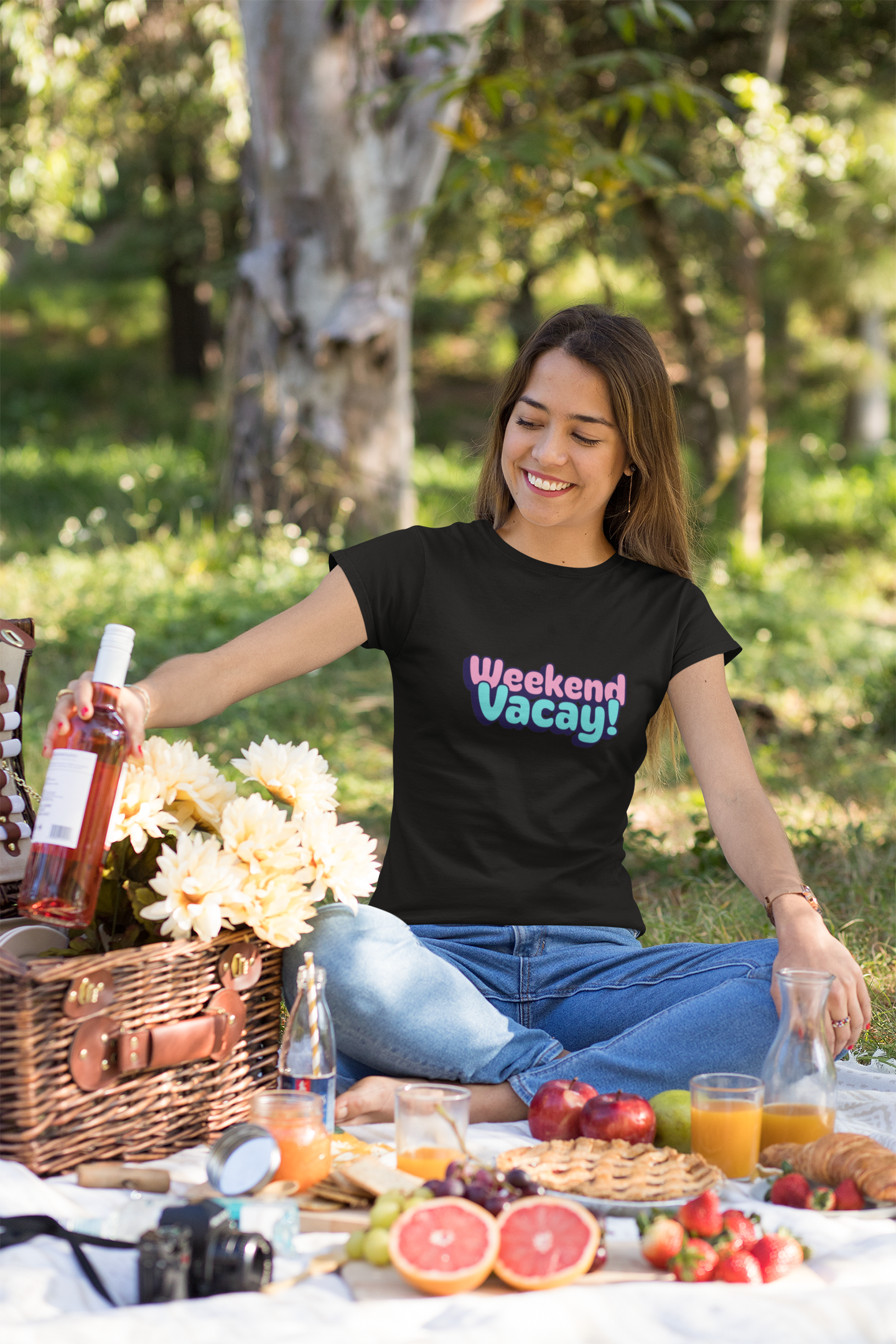 Miss Minimalism - Weekend Vacay Round Neck Tshirts