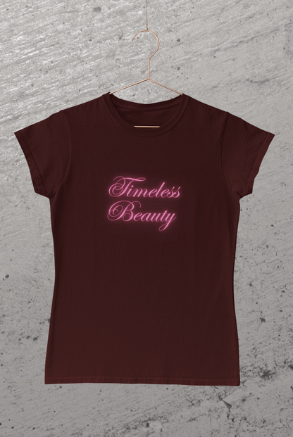 Miss Minimalism - Timeless Beauty Round Neck Tshirt